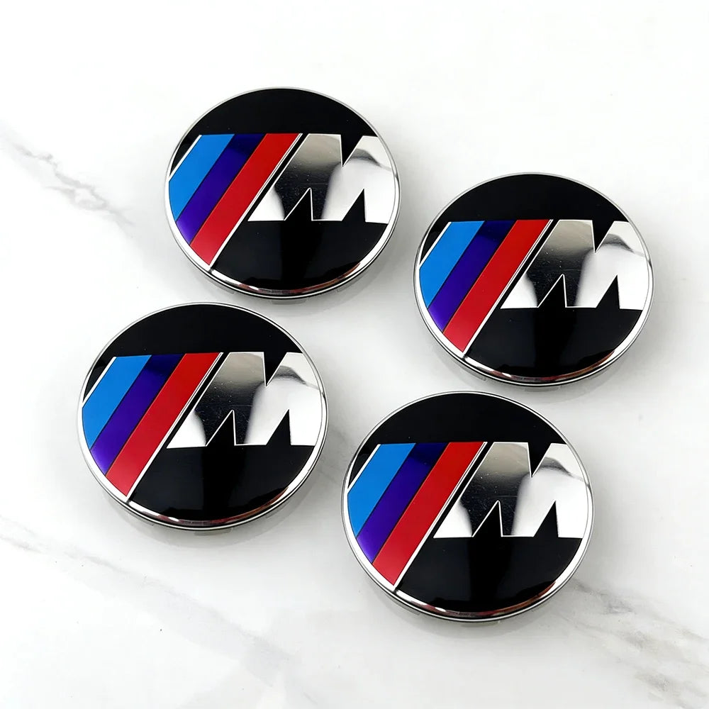 Car 68mm 56mm Wheel Center Caps Emblem Badge 50th Accessories For BMW E39 E46 E90 E60 E87 E53 F10 F20 F30 M X3 X5 X6