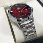 Orient Automatic Men's Watch, Black Dial Stainless Steel Band, Water Resistant Classic Business Wristwatch with Date Display