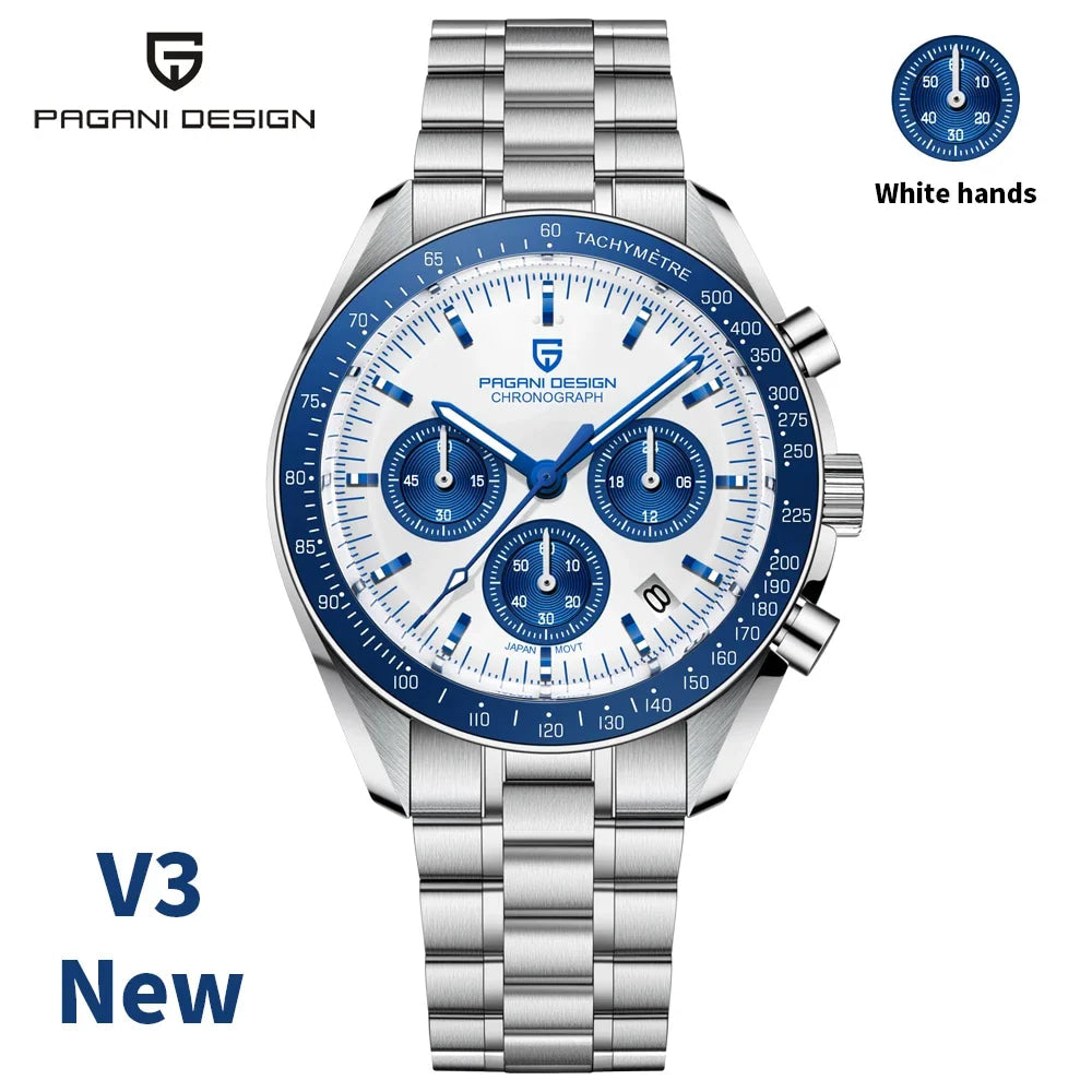 2025 New PAGANI DESIGN AK Project Mars Men's Watches Luxury Quartz Watch Men AR Sapphire Speed Sport Chronograph Automatic Date