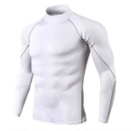Camiseta deportiva de culturismo para hombre, camiseta para correr de secado rápido, Top de compresión de manga larga, camiseta de gimnasio para hombre, camiseta ajustada para Fitness Rashgard
