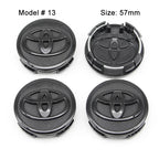 4Pcs 57/62mm Car Wheel Center Hub Cap Rim Cover For Toyota Corolla RAV4 LEVIN Yaris C-HR Camry Prius Prado  Car Auto Accessories