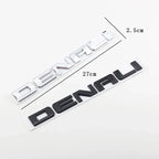3D ABS DENALI Logo Rear Boot Trunk Side Fender Emblem Badge Sticker Decals Car Styling Accessories For Chevrolet SIERRA Ford GMC