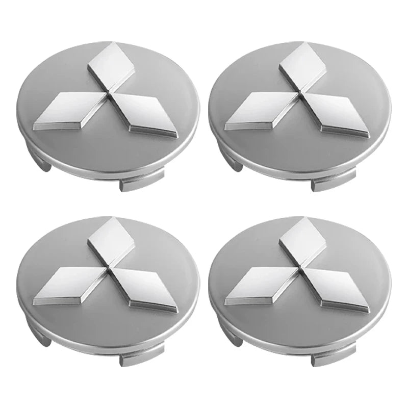 4Pcs Wheel Center Hub Caps Replacement Wheel Hub Emblem for Mitsubishi Outlander Lancer 10 9 ASX RALLIART Eclipse L200 Pajero