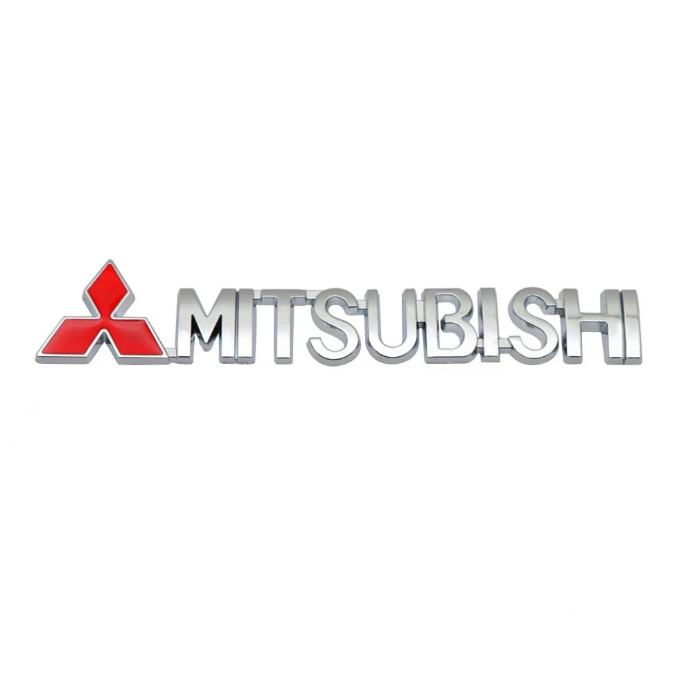 For Mitsubishi Outlander Eclipse Pajero Lancer EVO ASX Triton Attrage Ralliart Delica Car Metal Logo Badge Emblem Sticker