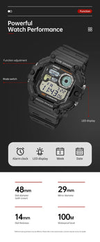 Casio Men's Watch Fashion Sports Outdoor Wristwatch Active Lifestyle Timepiece Casual Design WS-1700H series