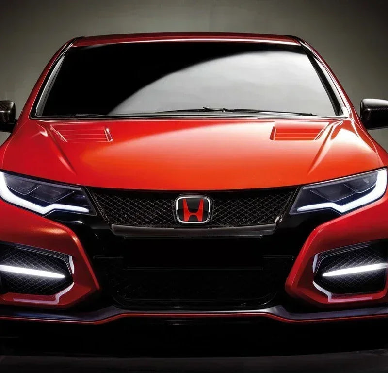 3D Chrome 'H' Emblem for Honda - Steering Wheel Badge ABS Car Front Grill Trunk Sticker Auto Styling Accessories