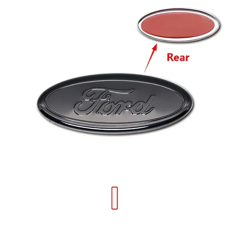58x22mm Car Steering Wheel Emblem Sticker Cover For Ford F-150 Lightning Model T Tourneo Custom RS200 Auto Upgrade Decoration