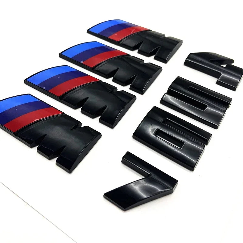 3D Rear Trunk Emblem Badge Logo Car Sticker BMW E46 E60 E64 F10 F20 F30 F06 F12 F13 E90 E92 E93 F80 F82 F87 M1 M2 M3 M4 M5 M6 M7