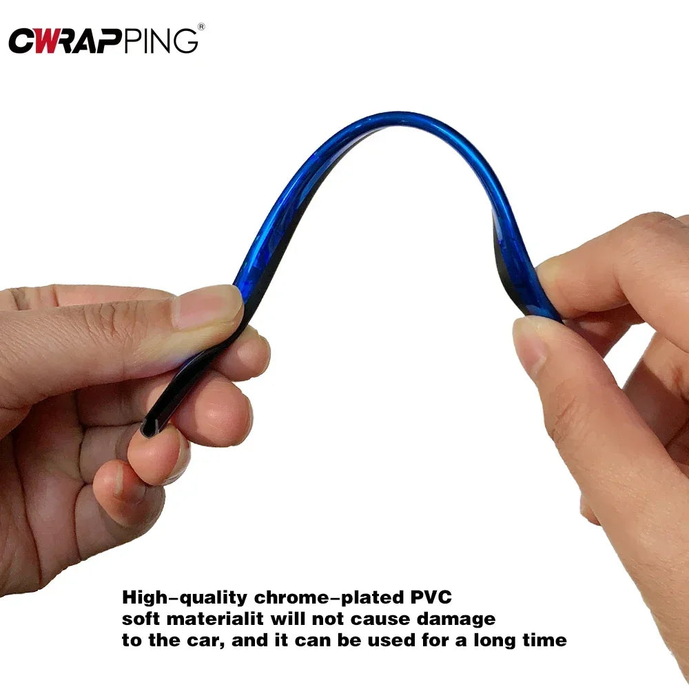 10 Uds. De accesorios coloridos para coche, bricolaje, salida de aire acondicionado Interior, rejilla de ventilación, tira decorativa cromada, decoración de estilo de coche