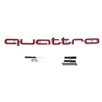 Quattro Emblem 3D ABS Car Front Grille Emblem For Audi A3 A4 A5 A6 A6L A7 A8 Q3 Q5 Q7 S3 S4 S5 RS3 RS4 RS6 Badge Accessories