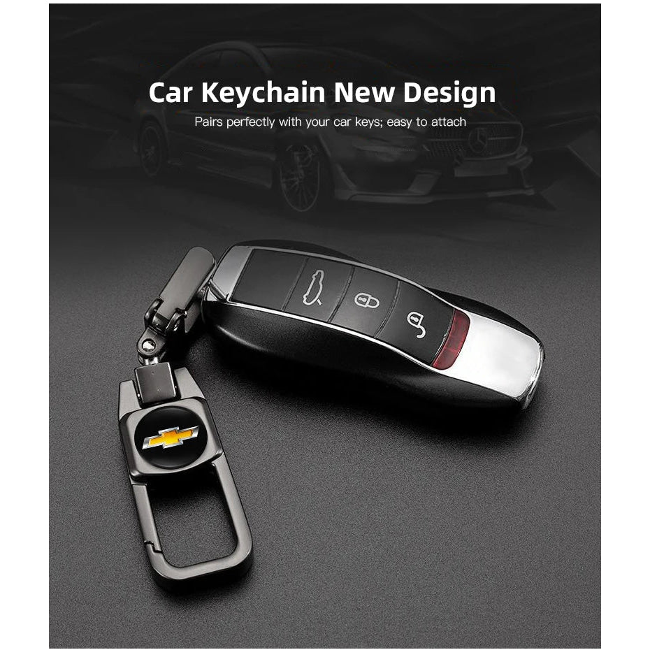 Metal Keychain Car Logo Keyring Pendant Auto Accessories For Chevrolet Cruze Onix Tracker Aveo Bolt Captiva Equinox Spark Tahoe