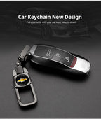 Metal Keychain Car Logo Keyring Pendant Auto Accessories For Chevrolet Cruze Onix Tracker Aveo Bolt Captiva Equinox Spark Tahoe