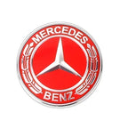 57mm ABS Car Flat Hood Emblem Sticker Front Badge Logo For Mercedes Benz AMG C180 E300 S200 W206 W205 A0008171801 Accessories
