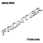 1pcs 3D FRONTIER ABS Car Rear Letter logo Rear Bumper tail door trunk car rear Emblem sticker styling Accessories For Nissan