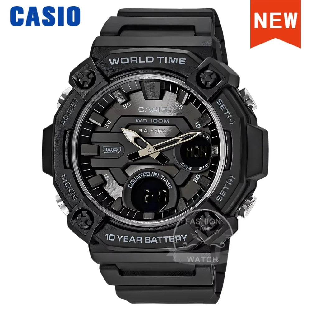Casio Men's Dual display Multi-function electronic watch AEQ-120W series