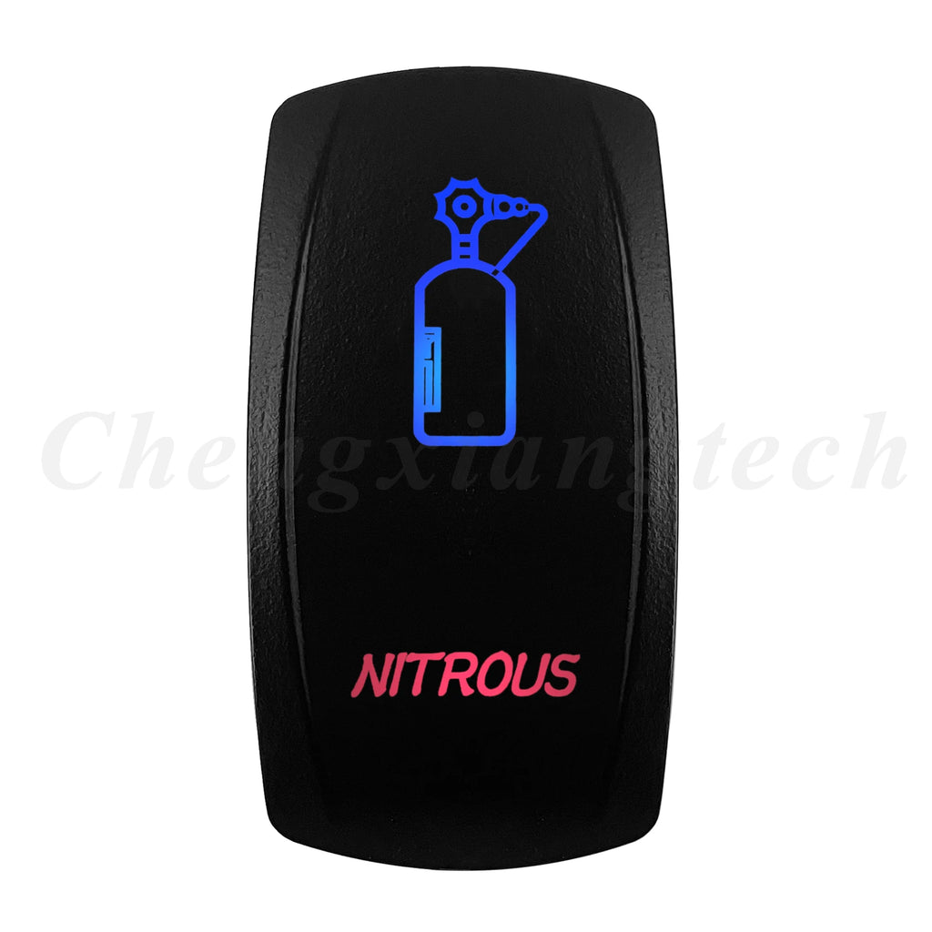 Waterproof 5 Pins SPST On/Off Rocker Switch Blue & Red Led 20A/12V 10A/24V Toggle Switch GPS for Cars,Trucks, RVs, Boats