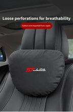 For Ford STline Focus Mondeo Explorer Edge Fiesta Fusion Kuga Escape Auto Headrest Neck Support Lumbar Cushion Soft Neck Pillow