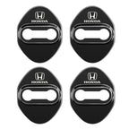 Stickers 4Pcs Car Door Lock Cover Stainless Steel Protector Cap For Honda Odyssey Spirior CR-V Civic HR-V City Accord