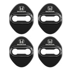 Stickers 4Pcs Car Door Lock Cover Stainless Steel Protector Cap For Honda Odyssey Spirior CR-V Civic HR-V City Accord