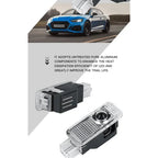 2PCS LED Car Door Welcome Logo Light Projector Lamp For Audi Sline S3 S4 S5 S6 S7 RS Quattro Q7 Q5 Q3 A4 B8 8P A3 A6 C7 A5 A6