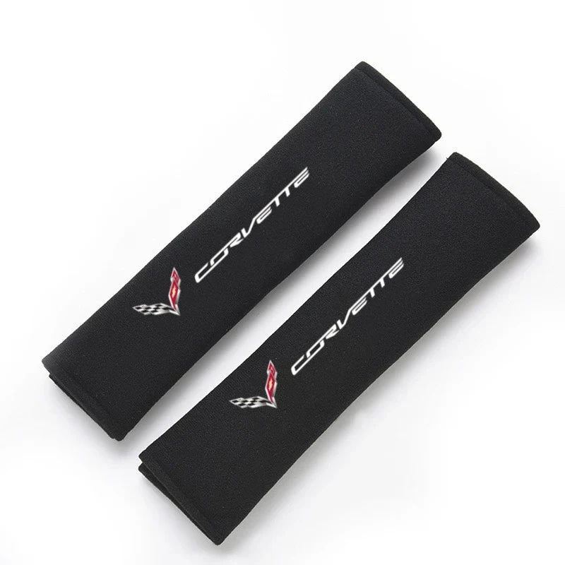Car Seatbelt Shoulder Pad Cover Carbon Fiber Seat Belt Protector for Corvette C1 C2 C3 C4 C5 C5 C6 C7 C6-R C8