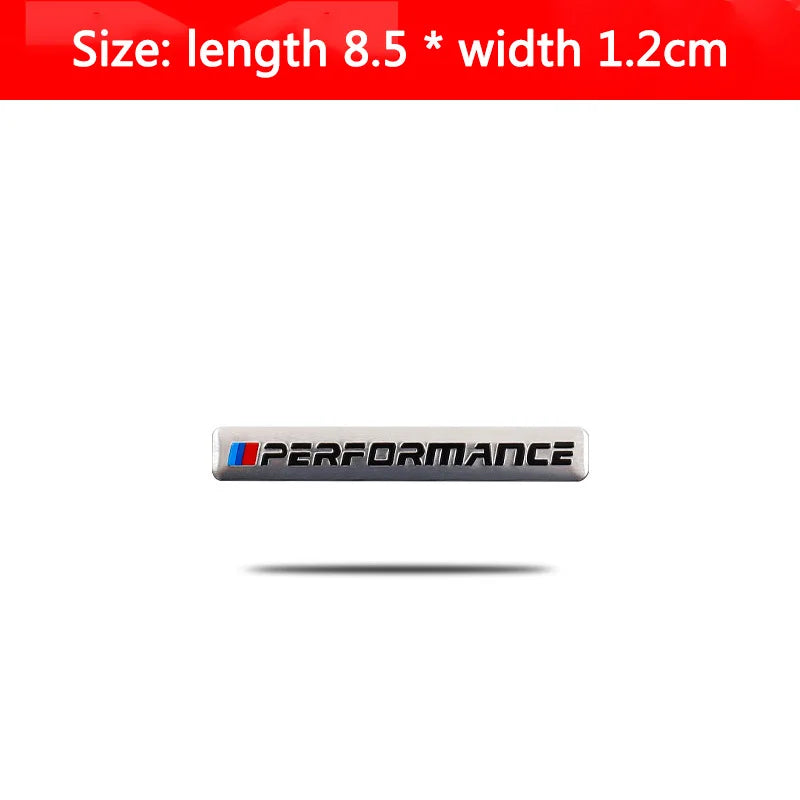 3D Aluminum Car Styling Sticker Body Trunk Decoration Decal Emblem For BMW M Sports Performance E46 E90 E60 F20 X1 X2 X3 F10 F30