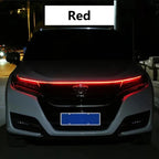 Luz LED de conducción diurna de 150cm, luces decorativas DRL para capó de coche, guía para capó de motor, lámpara ambiental decorativa de 12V