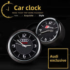 1pc Car Mini Clock Quartz Clock  Night For Audi  Sline A3 A4 A5 A6 A6L A7 A8 Q3 Q5 Q7 S3 S4 S5 RS3 Sticker