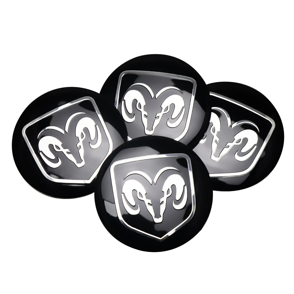 56MM Car Wheel Center Cover Sticker Hub Cap Accessories For Dodge Durango Caliber Dakota Neon SRT SXT Nitro Avenger Dart Viper