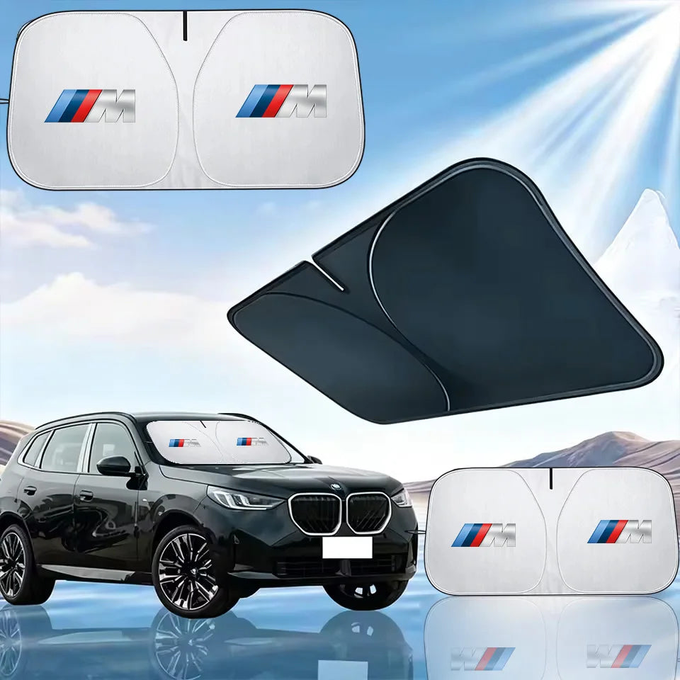 Thicken Strong UV Resistance Car Sun Visor Sunshade Front Glass Sunscreen For BMW M M3 M5 X1 X3 X5 X6 E46 E39 E36 E60 Accessory