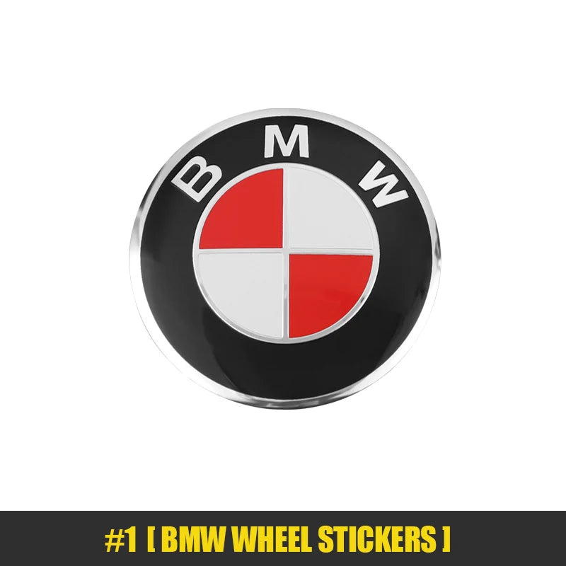 4Pcs 56mm Car Badge Wheel Center Hub Cap Sticker Accessories For BMW M E46 E90 E60 F30 F10 E39 E36 F20 G30 G20 E87 E92 E91 X1 X5