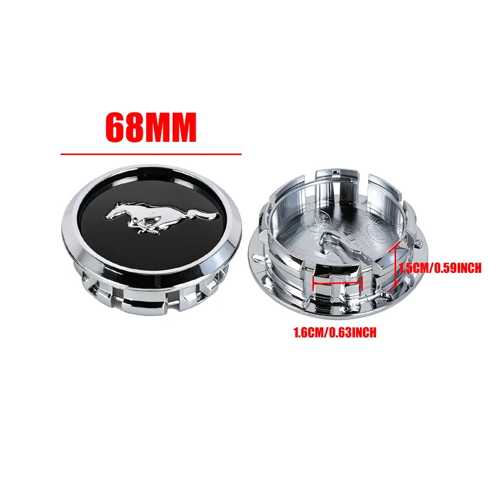 4pcs 54/68MM Car Wheel Center Hub Caps Badge Auto Tire Hubcap Accessories for Ford Focus 2 3 4 MK2 MK3 MK5 Fiesta MK7 Mondeo