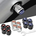 Car Wheel Tire Valve Stem Caps Air Cover with Wrench for Subaru Forester Ascent BRZ STI Exiga Legacy Outback Tribeca WRC WRX XV
