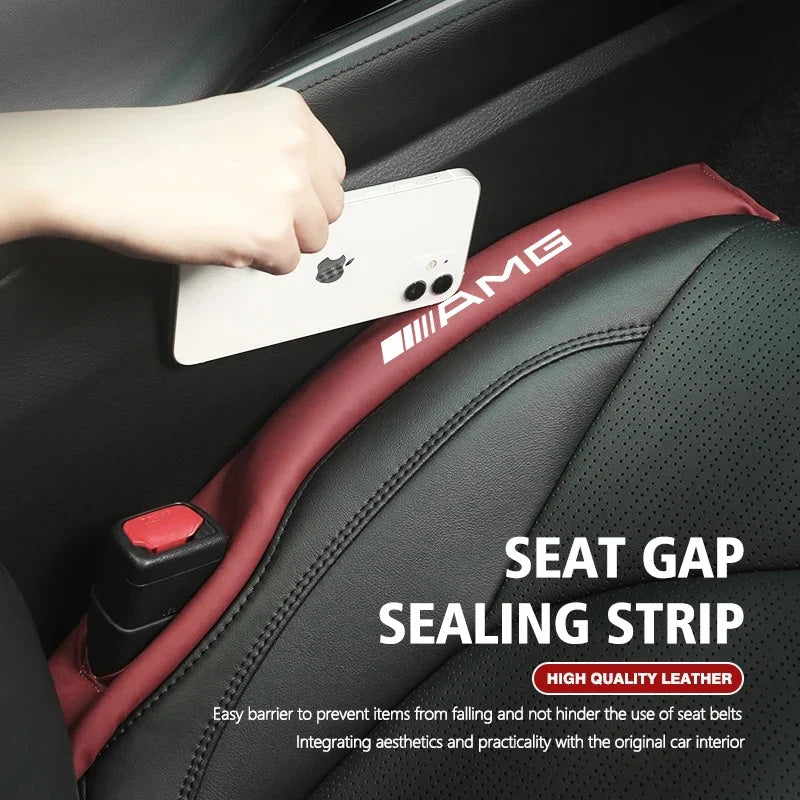 2Pcs Car Seat Gap Filler Leak Proof Sealing Strip For Mercedes Benz AMG W204 W205 W203 W211 W212 W213 W201 W210 W124 W126 W140