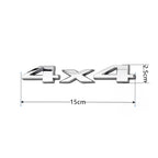 3D Metal 4X4 Letter Emblem Badge Stickers Car Trunk Logo For Jeep Wrangler Grand Cherokee Compass Overland Decor Accessories