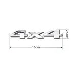 3D Metal 4X4 Letter Emblem Badge Stickers Car Trunk Logo For Jeep Wrangler Grand Cherokee Compass Overland Decor Accessories