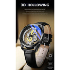 TPW Hot Trendy Fashion Wholesale Men Golden Black Blue Skeleton NOT Automatic Watch Quartz Wrist Watches Luxury 2024