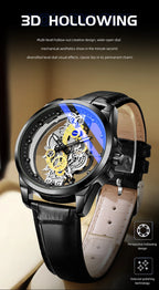 TPW Hot Trendy Fashion Wholesale Men Golden Black Blue Skeleton NOT Automatic Watch Quartz Wrist Watches Luxury 2024