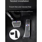 Bmw Foot Pedal Covers, Stainless Steel Rubber Anti-slip Pedals Are Suitable for BMW 3 Series BMW 5 Series X3 X5 From 2003 To 20