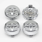 4pcs 57mm+62mm Car Tyre Wheel Center Hub Cap Badge For Toyota C-hr Prado Rav4 Yaris Hilux Prius Avensis Corolla Camry crown