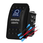 12v/24v Blue Led Light 5 Pin On Off SPST Rocker Switch 7 Pin On Off On ARB Carling Style Car Boat Waterproof Push Switch