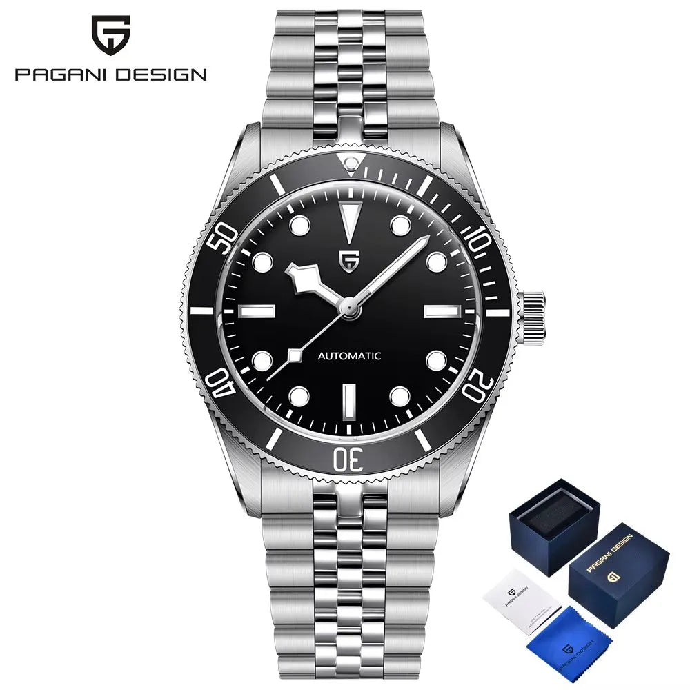 PAGANI DESIGN BB58 Retro Mens Watches 2026 Luxury Automatic Watch For Man Mechanical Wristwatch AR Sapphire Waterproof Men Gift