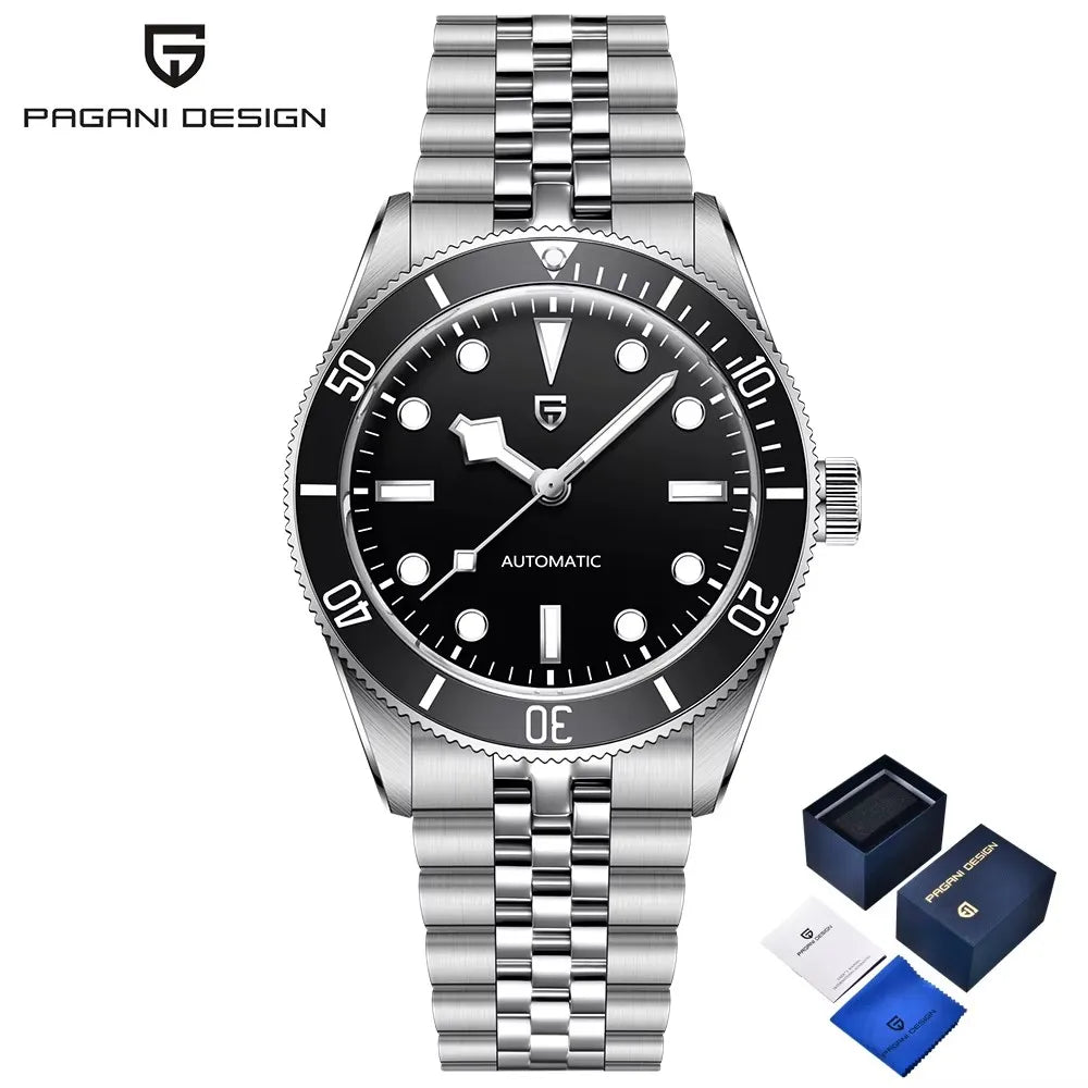 PAGANI DESIGN BB58 Retro Mens Watches 2026 Luxury Automatic Watch For Man Mechanical Wristwatch AR Sapphire Waterproof Men Gift