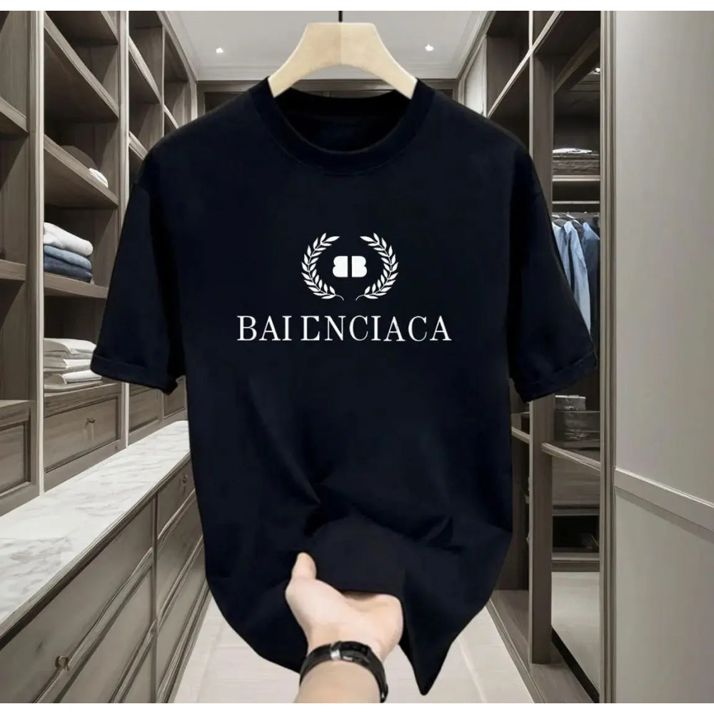 The latest 100% classic printed loose-fitting short-sleeved shirt is a high-quality top suitable for both men and women.