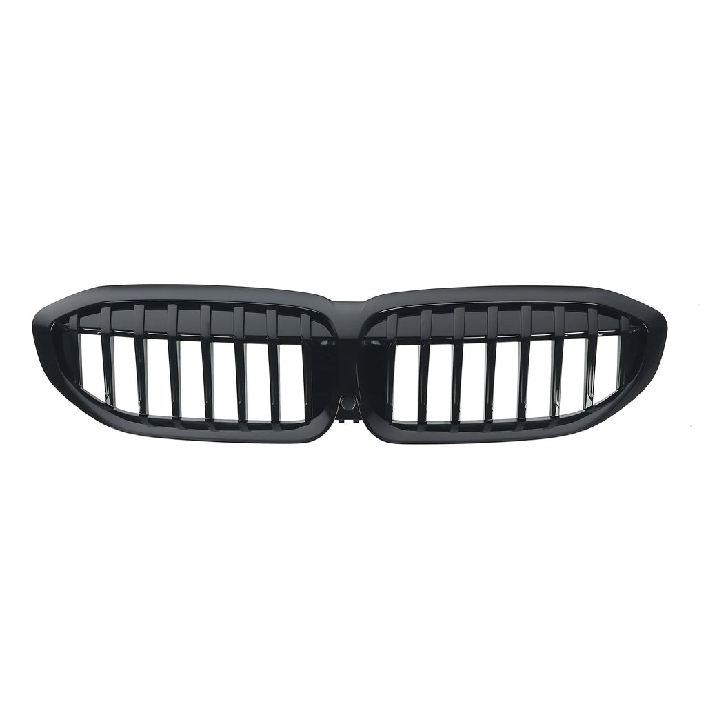 MagicKit FOR BMW 3 SERIES G20 G21 2019+ FRONT KIDNEY GRILLE GRILL GLOSS BLACK SINGLE BAR