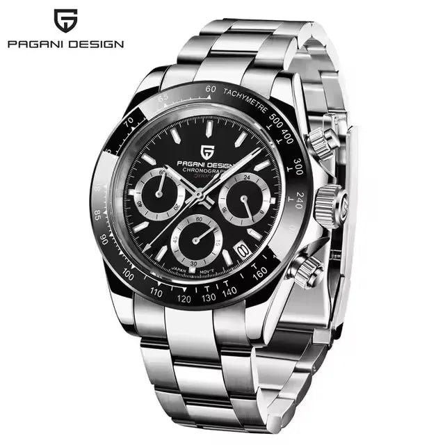40mm New V2 PAGANI DESIGN Classic fashion Men Quartz Watches Sapphire Retro Chronograph Stainless Steel Waterproof Watch for Men