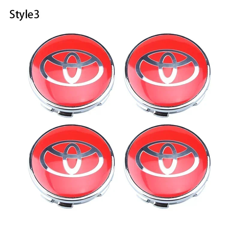4pcs 60mm Car Tyre Wheel Center Hub Cap Badge For Toyota C-hr Prado Rav4 Yaris Hilux Prius Avensis Corolla Camry Accessories