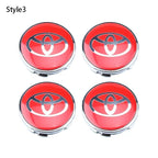 4pcs 60mm Car Tyre Wheel Center Hub Cap Badge For Toyota C-hr Prado Rav4 Yaris Hilux Prius Avensis Corolla Camry Accessories