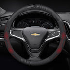 For Chevrolet Cruze Bolt Aveo Spark Onix capti Cavalier Carbon fiber Suede Microfiber Car Steering Wheel Cover Auto Accessories