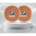 2Pcs Leather Car Coaster Anti-slip Mat Cup Holder Pad For BMW X1 X2 X3 X4 X5 X6 X7 1 3 5 6 7 Series E60 E90 E70 G20 G30 G7